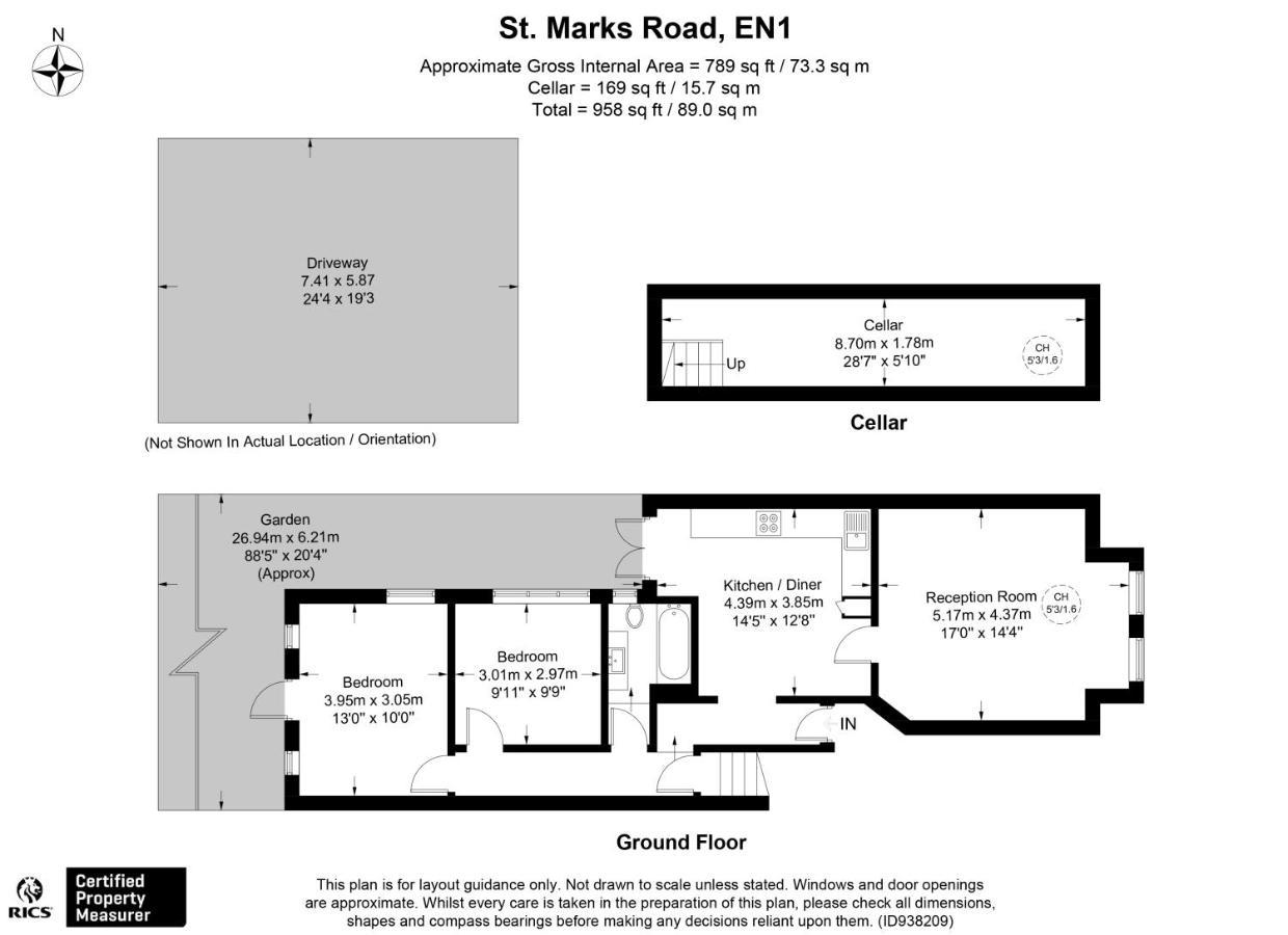 恩菲尔德Two Bed Flat In Bush Hill Park公寓 外观 照片